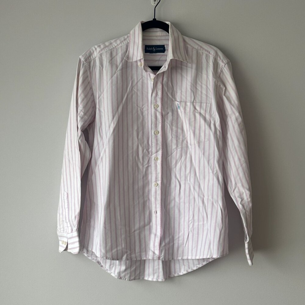 Ralph Lauren Pink Striped Oxford